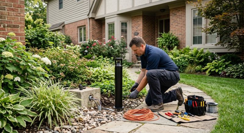 Fence Lighting Installation in Littleton, CO