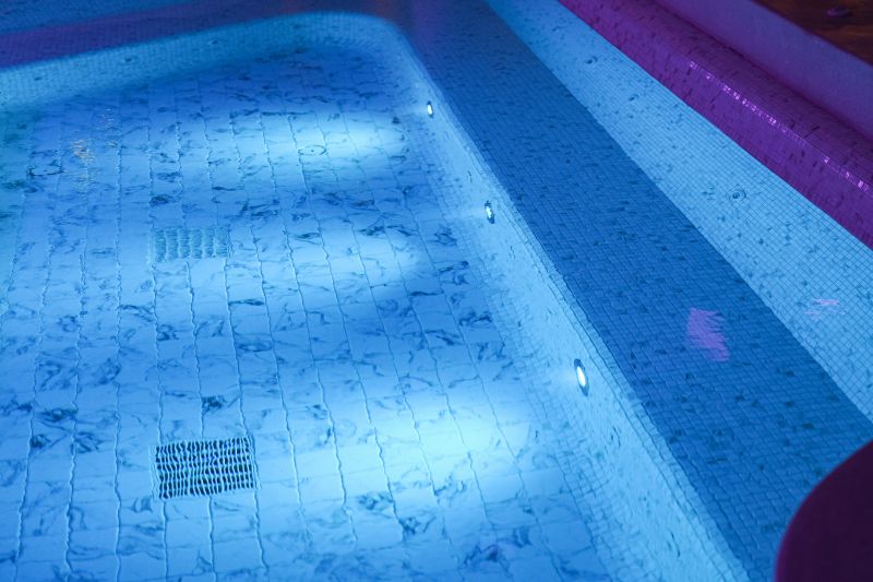Underwater Pool Lighting at Night